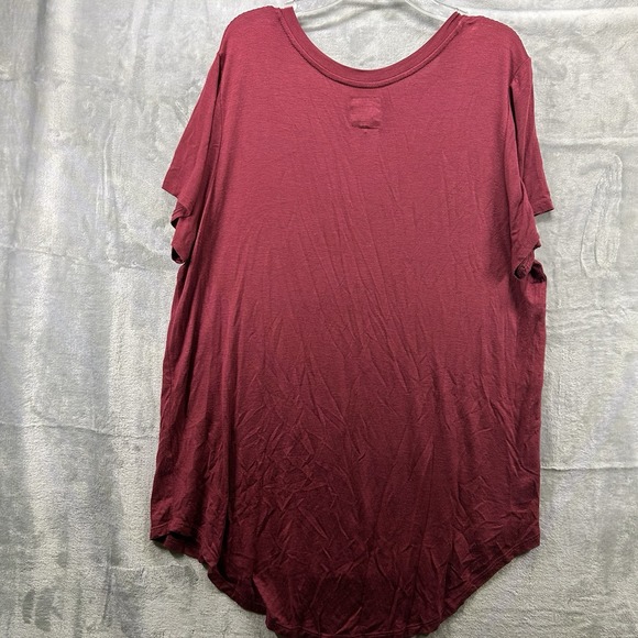 Buckle Modish Rebel Shirt Size Large Zodiac Flowy Boho‎ Spiritual Layers Maroon - Picture 4 of 4
